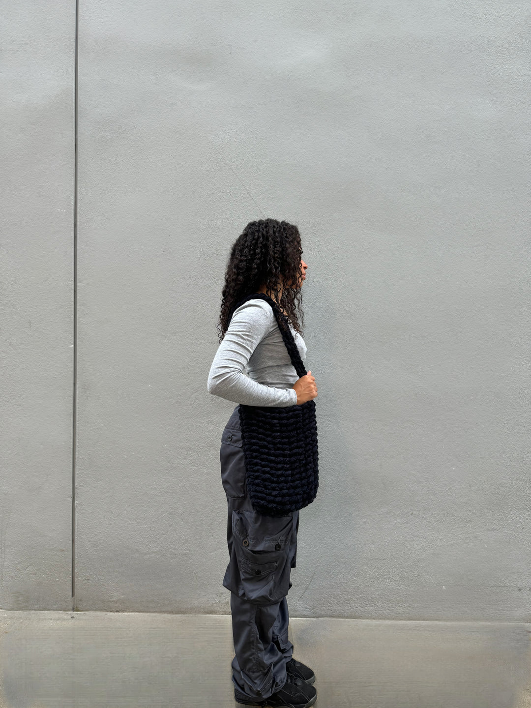 Ivory Tote | Black